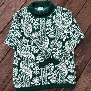 Vintage Benetton oversized cozy grandpa sweater